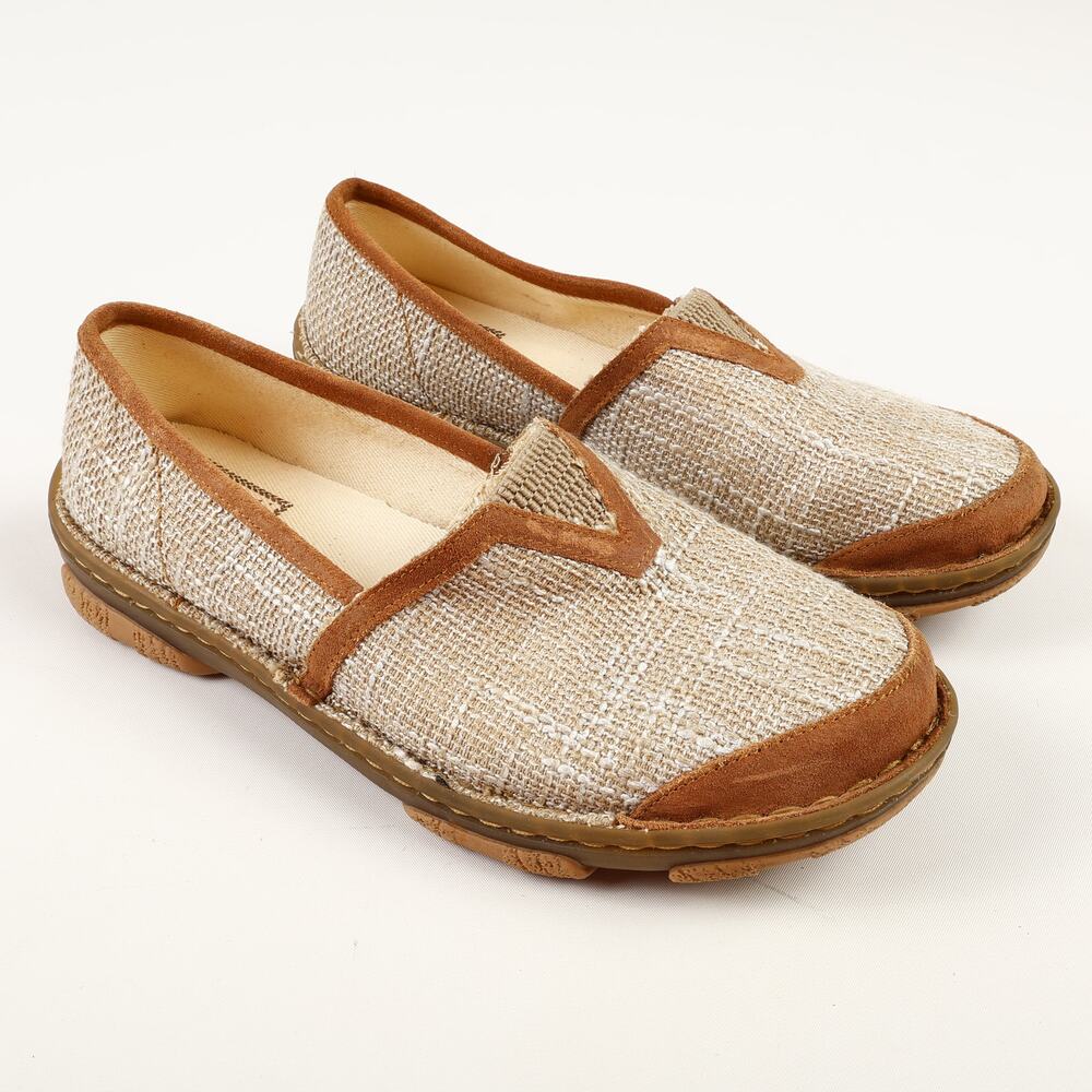 Tony Lama Boots Womens 8.5 M Renata Beige Flat Slip-on Shoes TLC105L